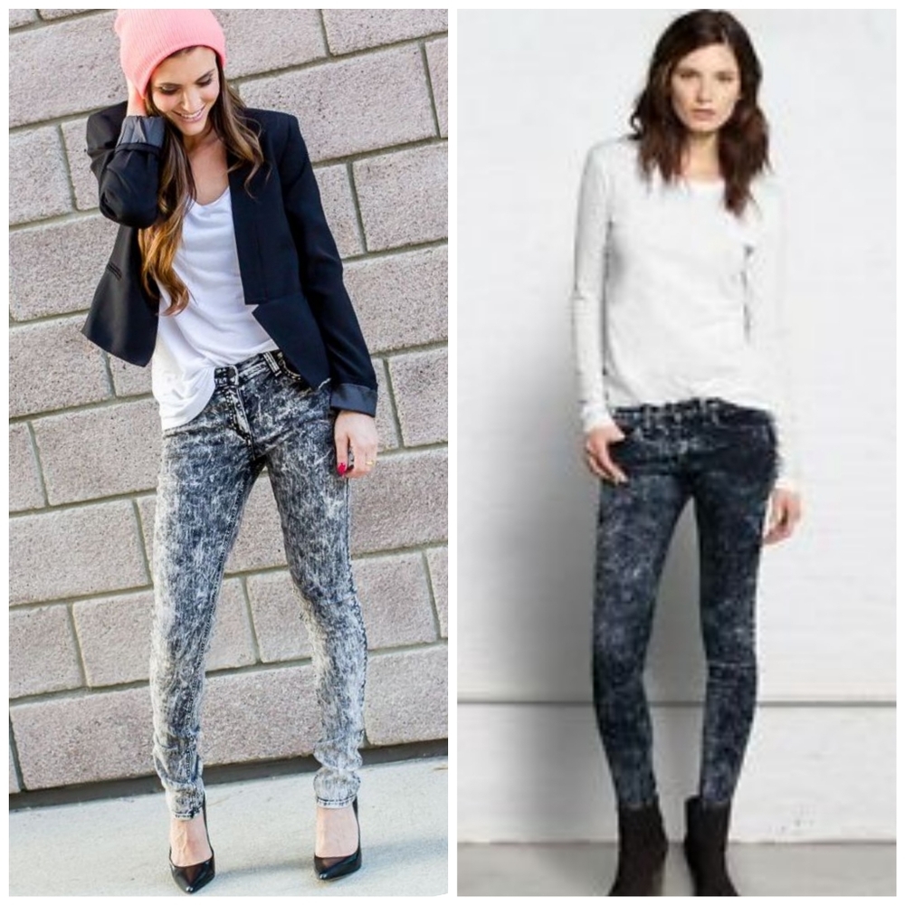 ⭐Rag&Bone⭐ Acid wash Black Sz 25